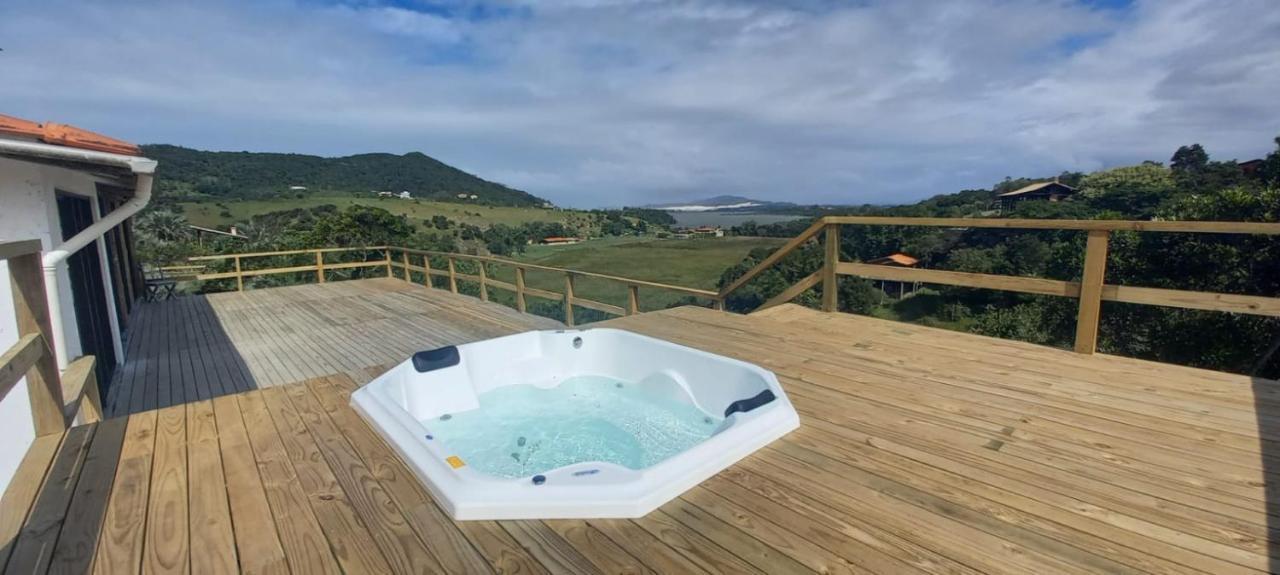 Villa Santorini Praia Do Rosa Com Piscina E Jacuzzi Extérieur photo